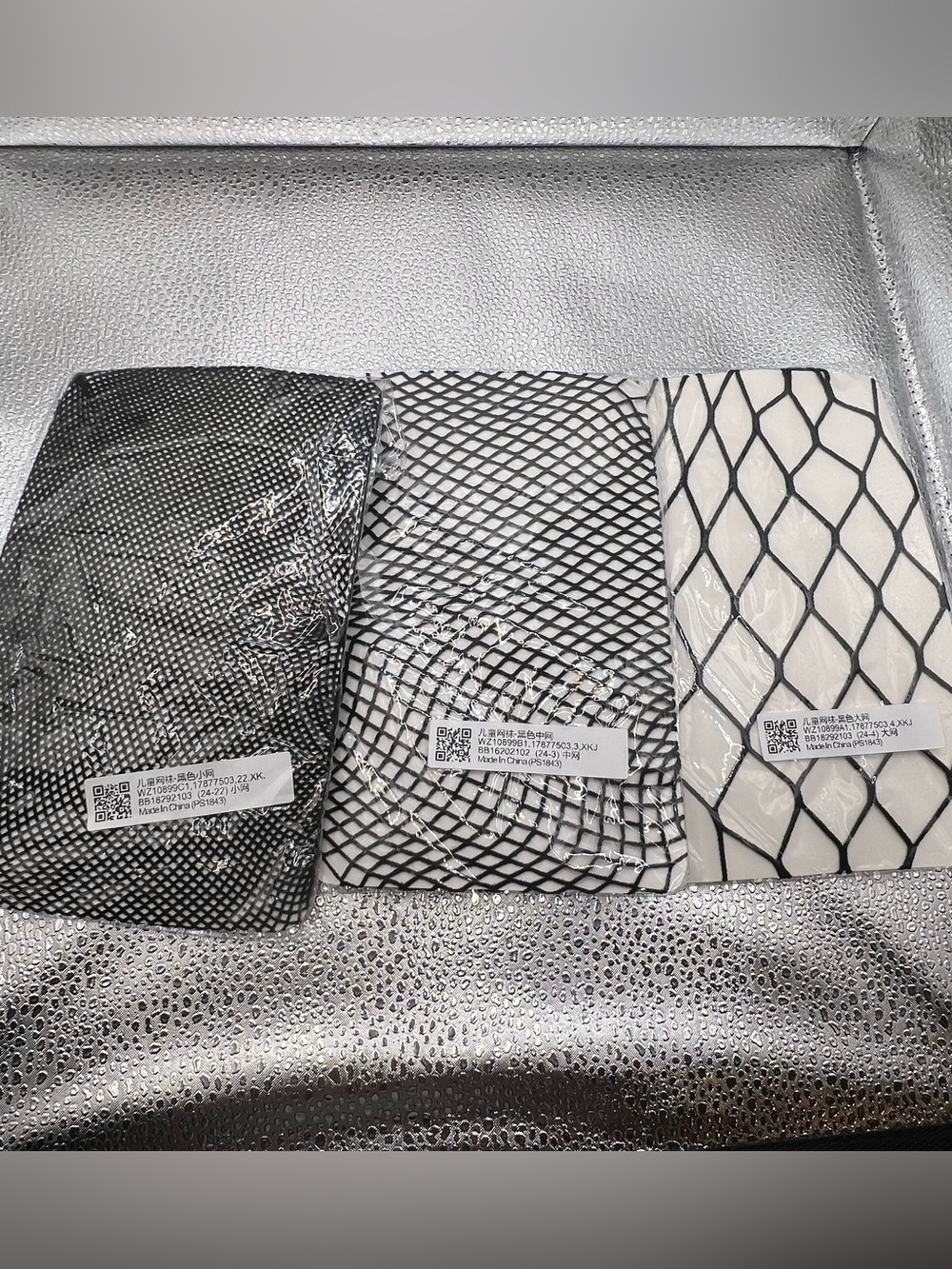 Black Fishnet stockings - Set of 3